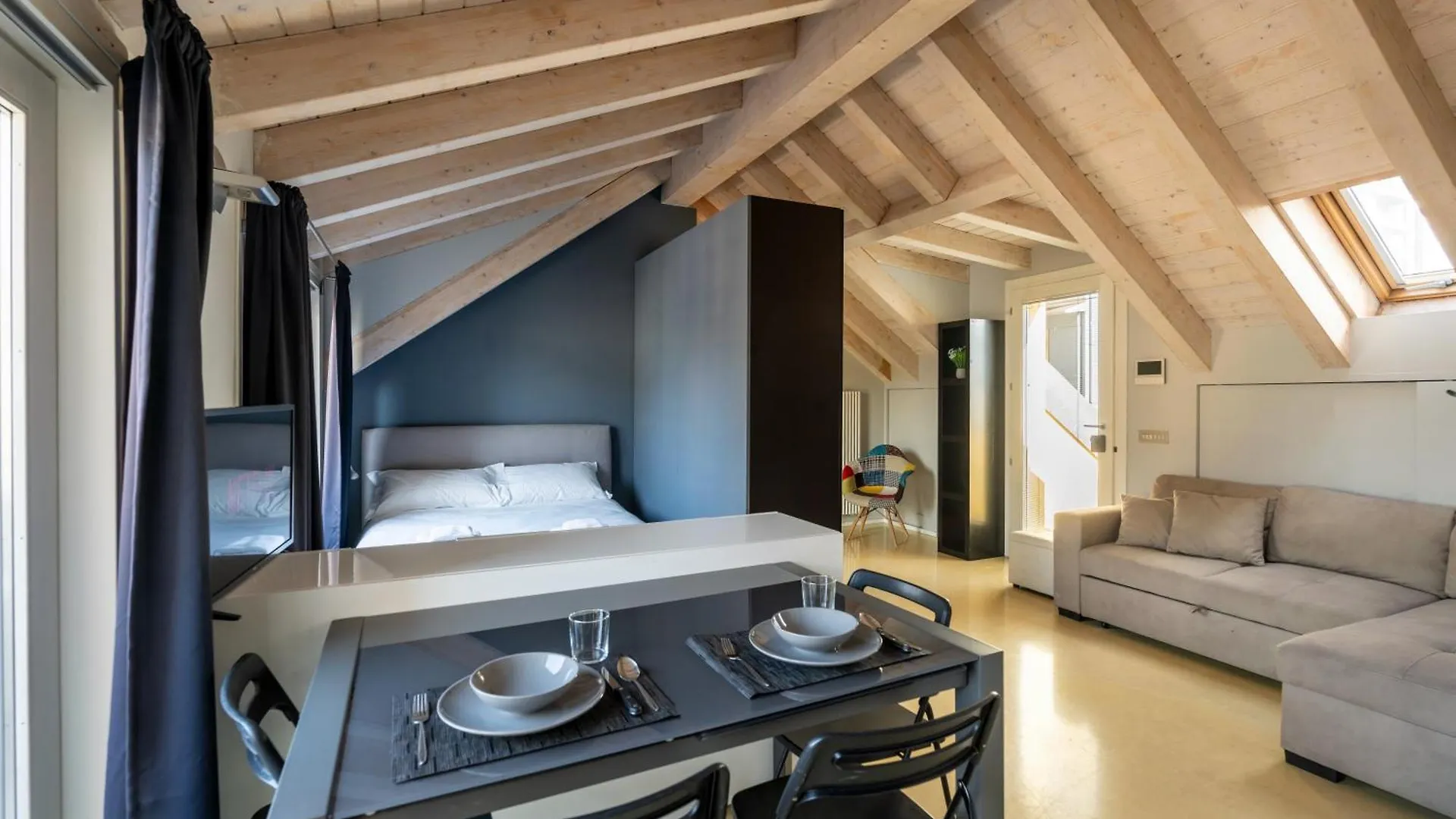 Rooftop Corso Como Con Terrazzo Privato Milánó Apartman