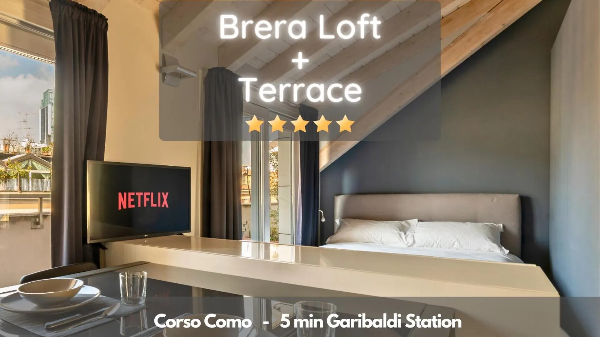 Rooftop Corso Como Con Terrazzo Privato 밀라노